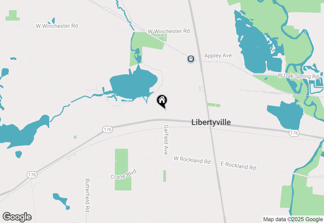 Map of 208 Sunset Drive, Libertyville, IL 60048