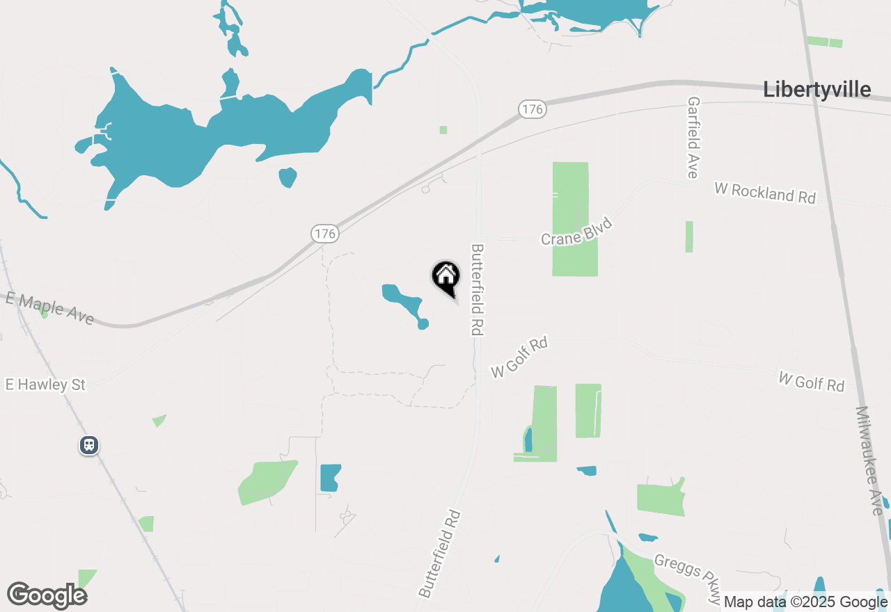 Map of 1211 Highgate Court, Libertyville, IL 60048