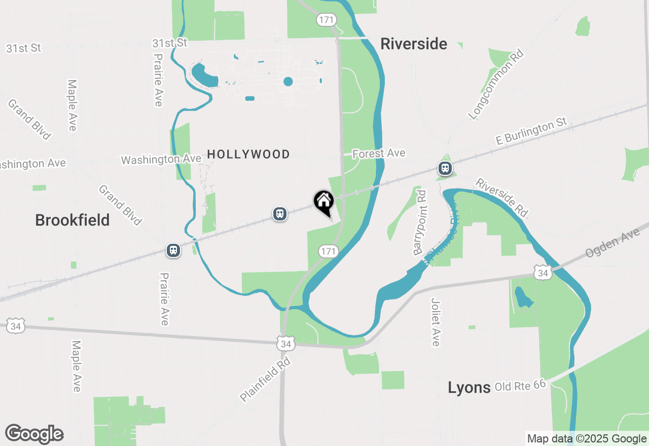 Map of 192 Waubansee Road, Riverside, IL 60546