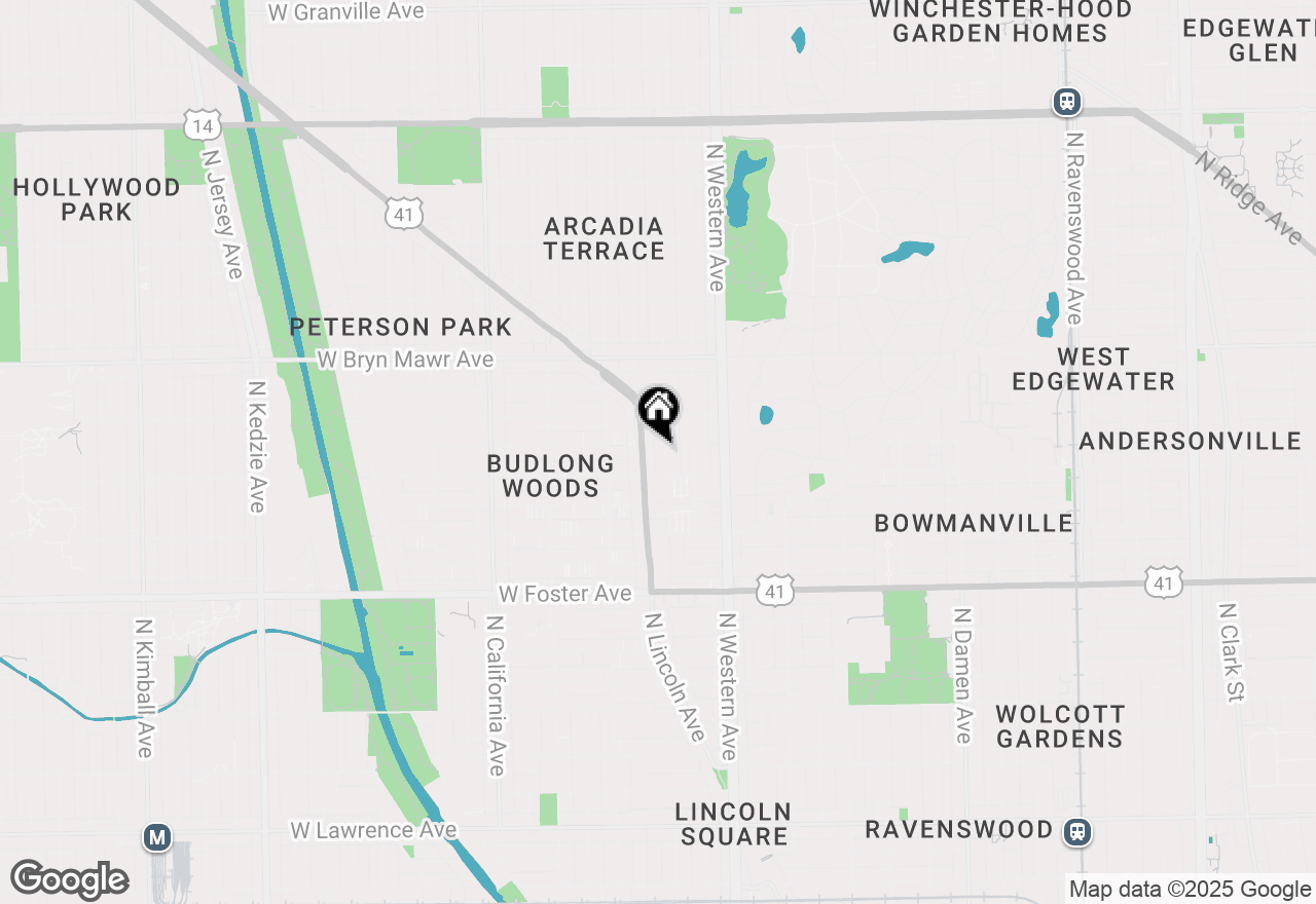 Map of 5420 N Campbell Avenue #G, Chicago, IL 60625