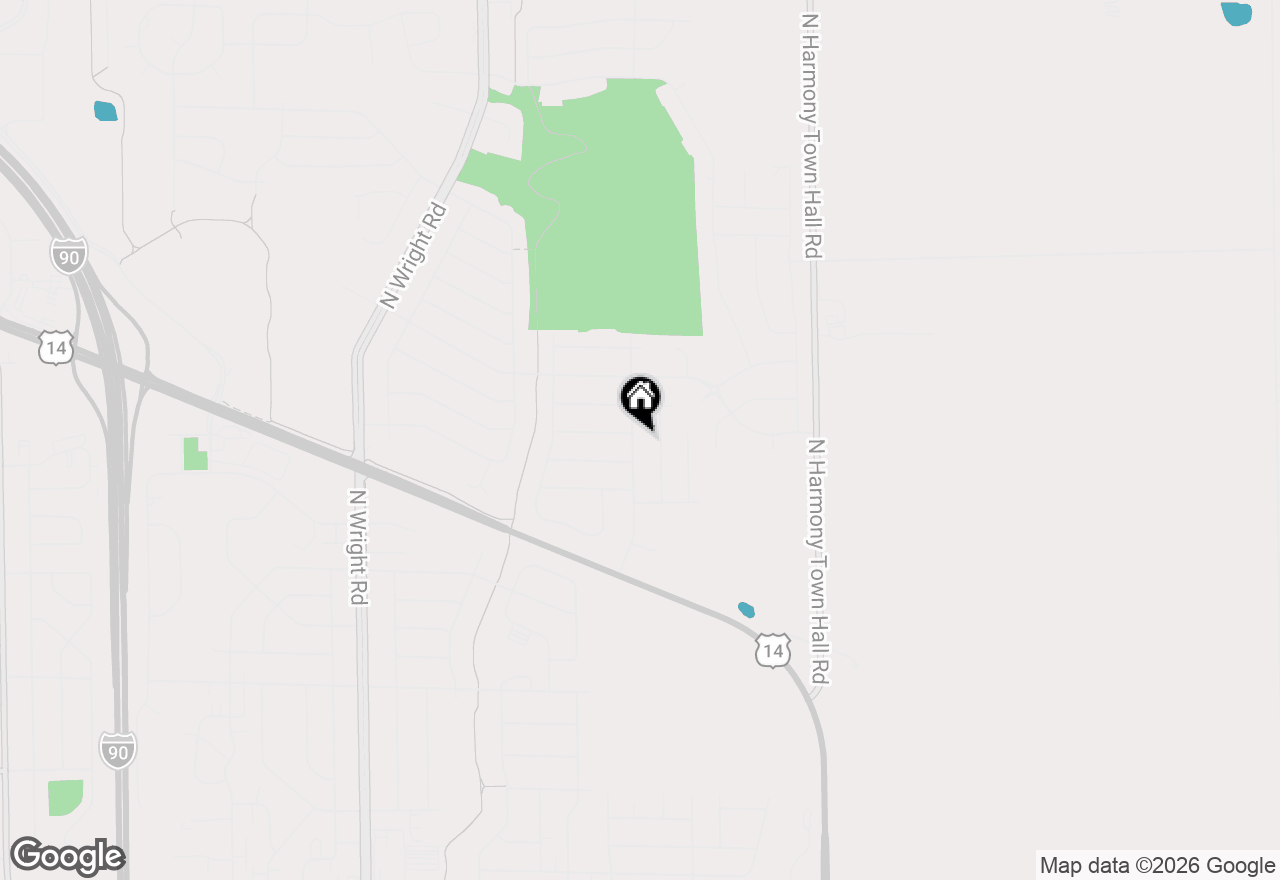 Map of 2656 N Wuthering Hills Drive, Janesville, WI 53546