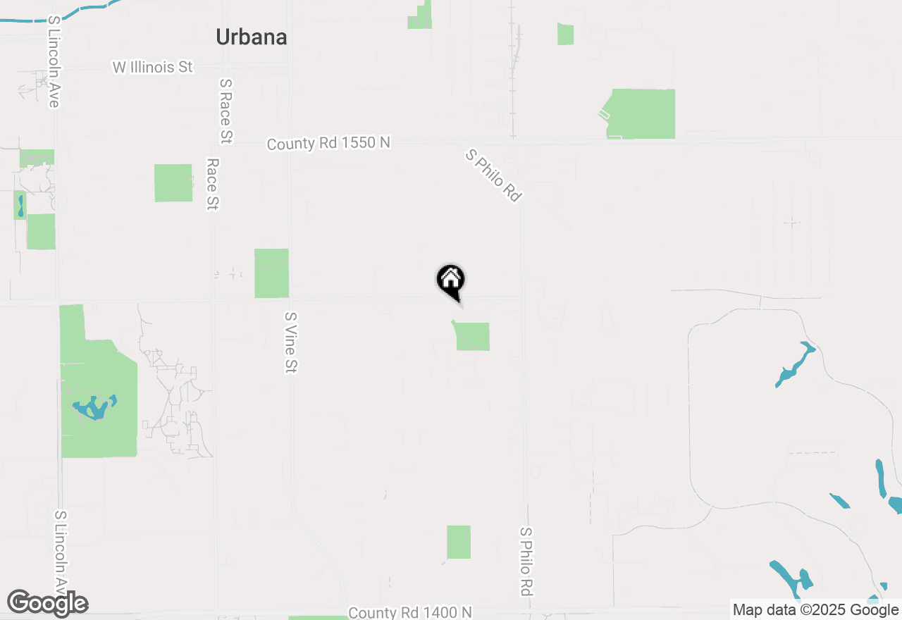 Map of 1704 S Cottage Grove Avenue, Urbana, IL 61801
