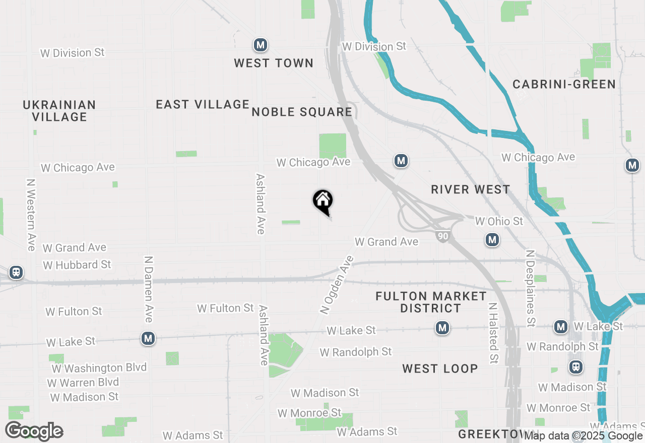 Map of 543 N Noble Street, Chicago, IL 60614
