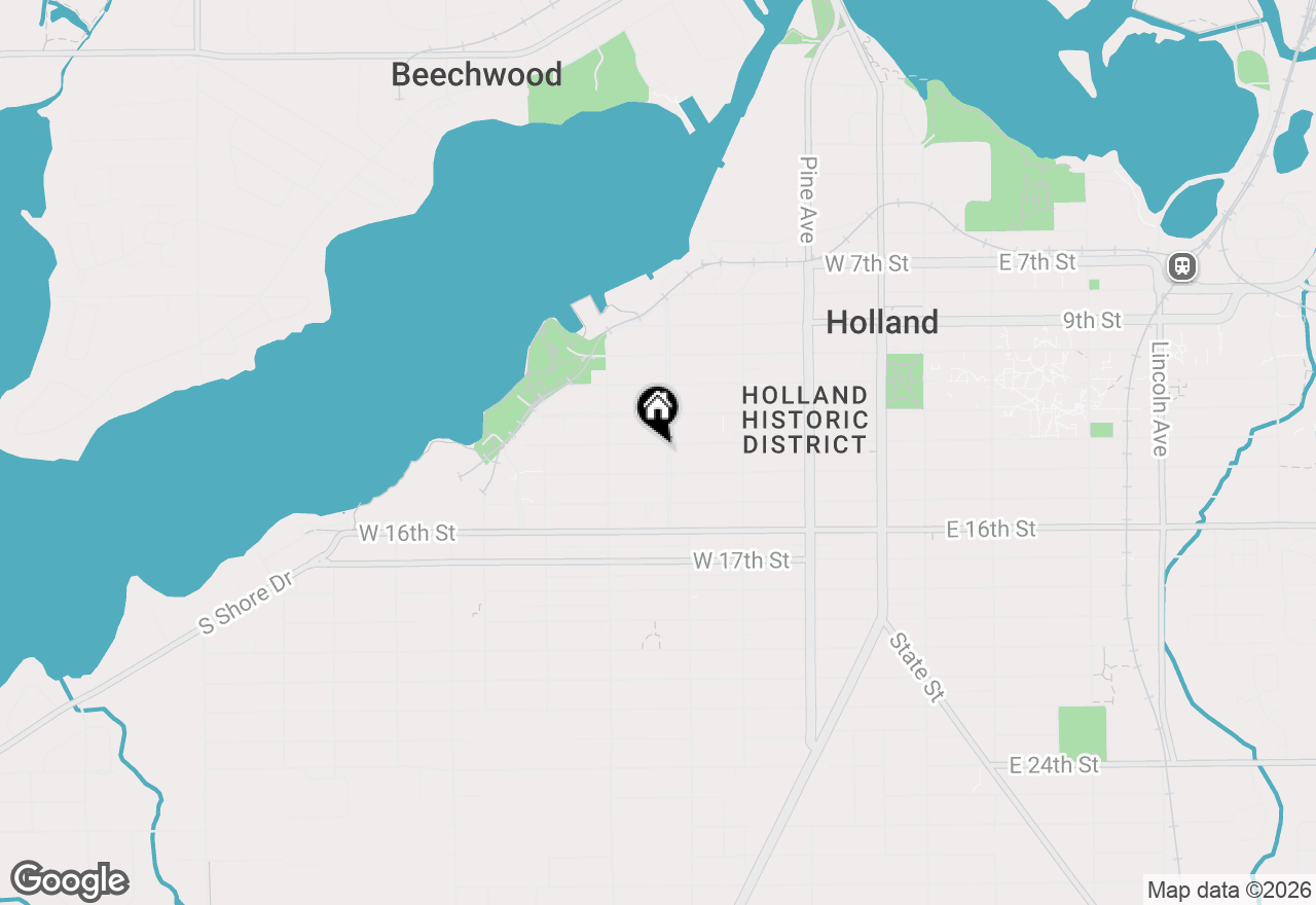 Map of 240 W 13th Street, Holland, MI 49423