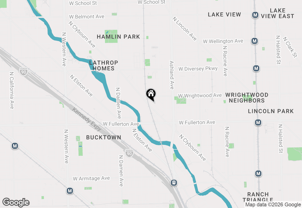 Map of 1730 W Terra Cotta Place #A, Chicago, IL 60614