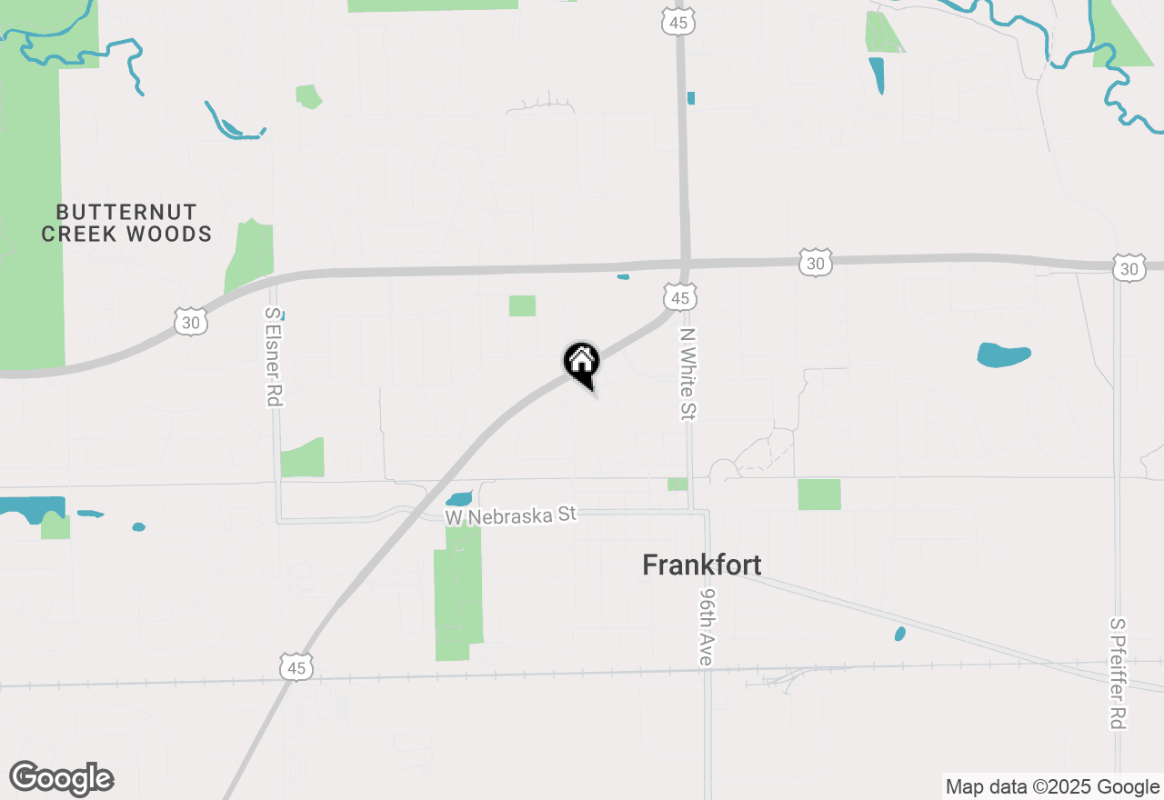 Map of 9823 Folkers Drive, Frankfort, IL 60423