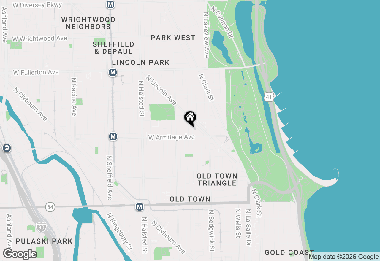 Map of 2020 N Cleveland Avenue #A, Chicago, IL 60614