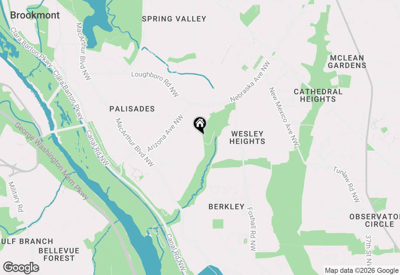 Map of 2930 Chain Bridge Road Nw, Washington, DC 20016