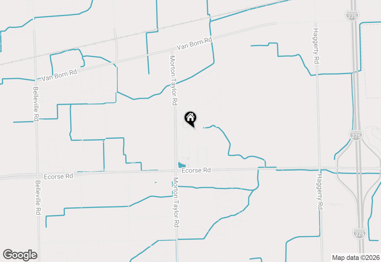 Map of 6881 Chandler Drive, Van Buren, MI 48111
