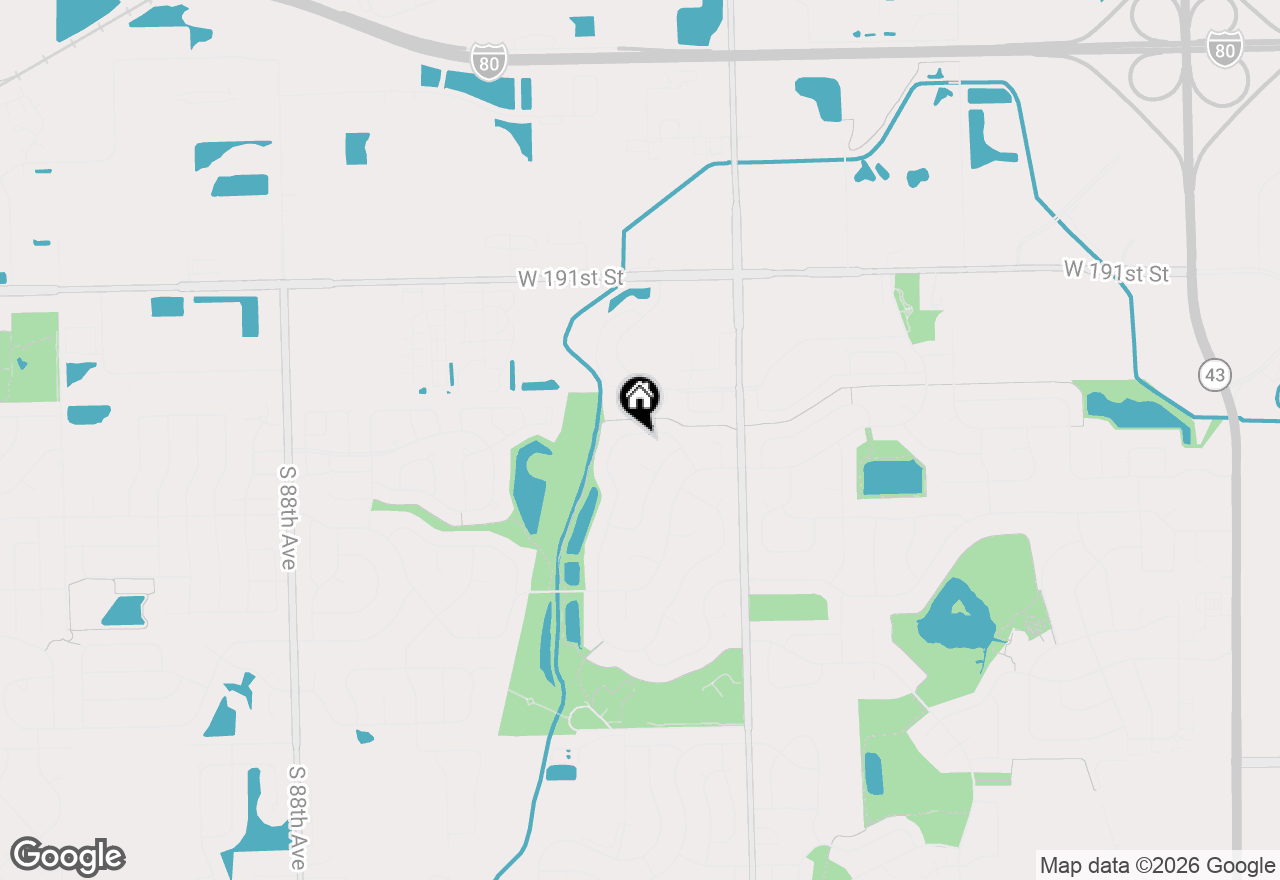 Map of 8125 Edgebrook Lane, Tinley Park, IL 60487