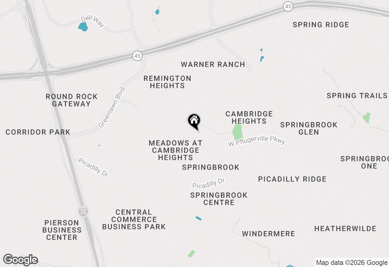Map of 1823 Barilla Mountain Trl, Round Rock, TX 78664