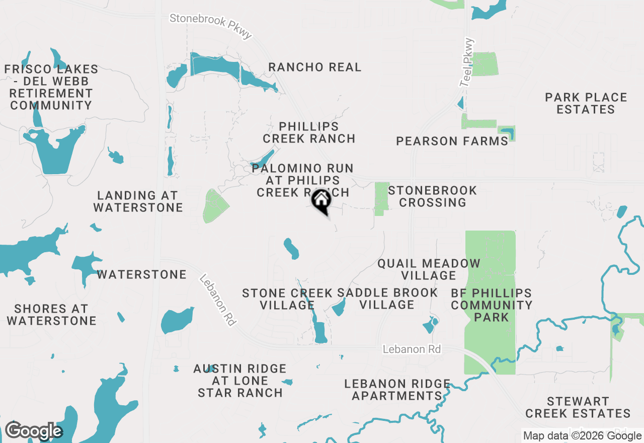 Map of 1688 Saddle Tree Road, Frisco, TX 75036