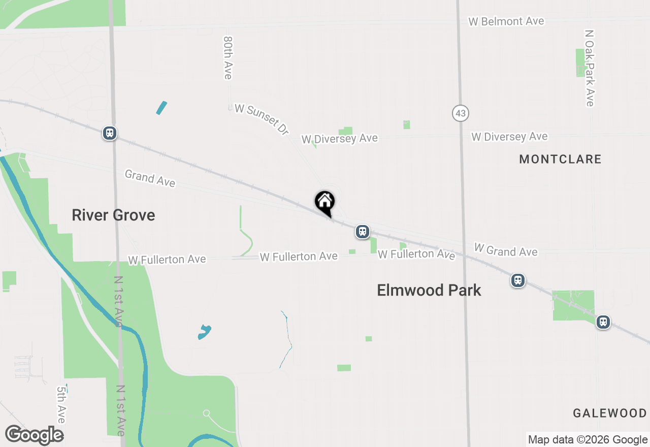 Map of 7650 W Altgeld Street #305, Elmwood Park, IL 60707
