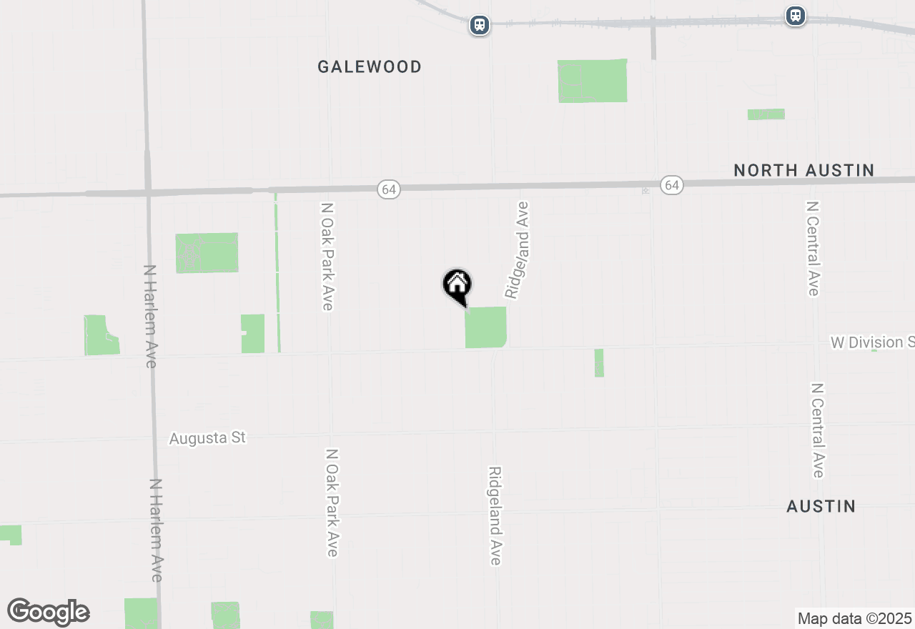 Map of 945 N Elmwood Avenue, Oak Park, IL 60302