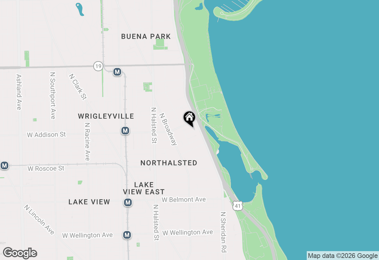 Map of 542 W Brompton Avenue #1N, Chicago, IL 60657