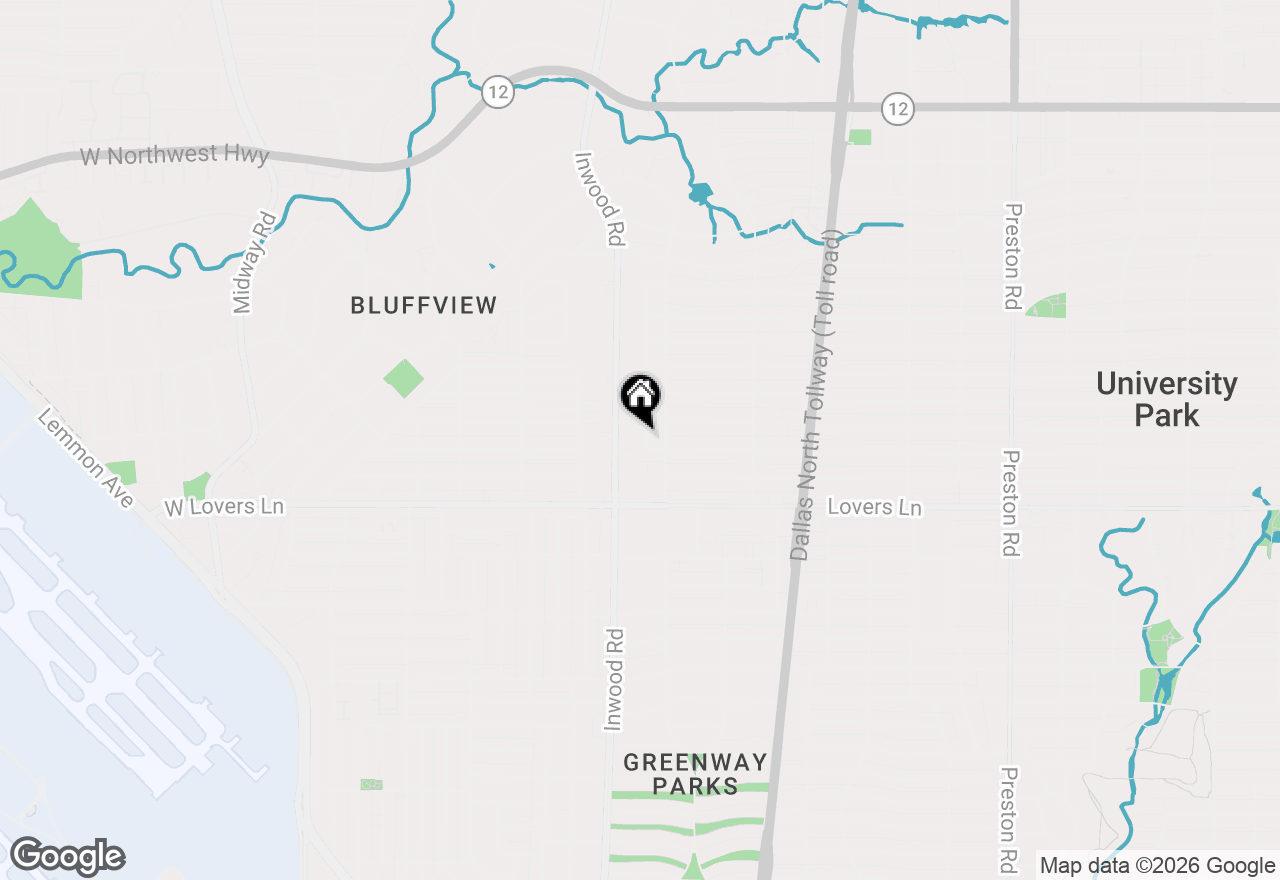 Map of 8111 Chadbourne Road, Dallas, TX 75209
