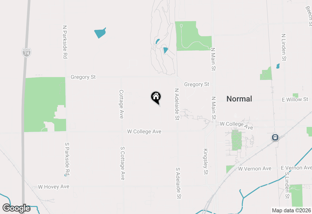 Map of 906 Fairchild Avenue, Normal, IL 61761