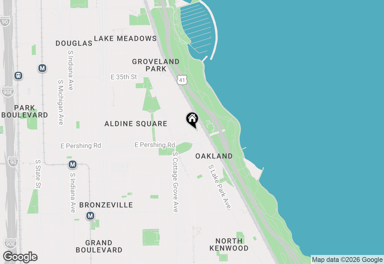Map of 3862 S Lake Park Avenue #1S, Chicago, IL 60653