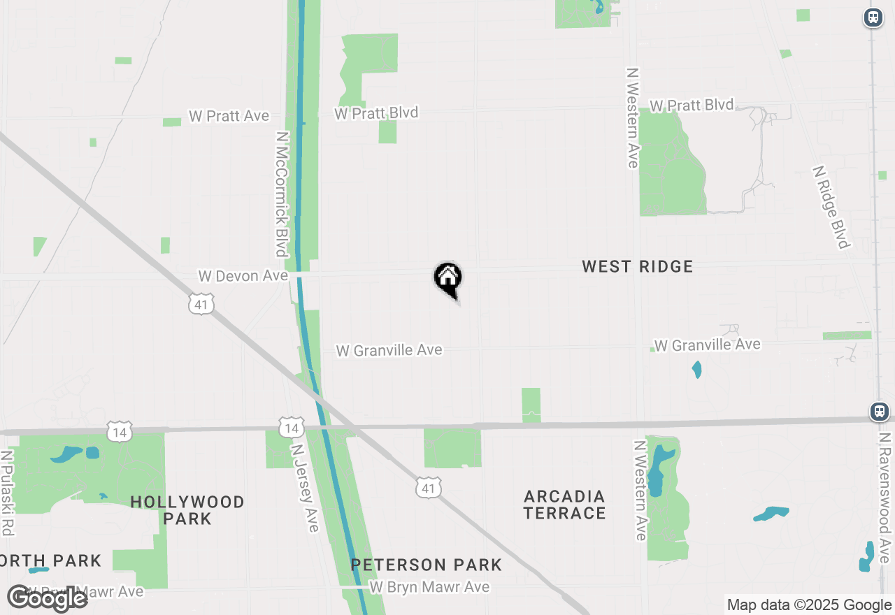 Map of 2852 W Rosemont Avenue #1, Chicago, IL 60659