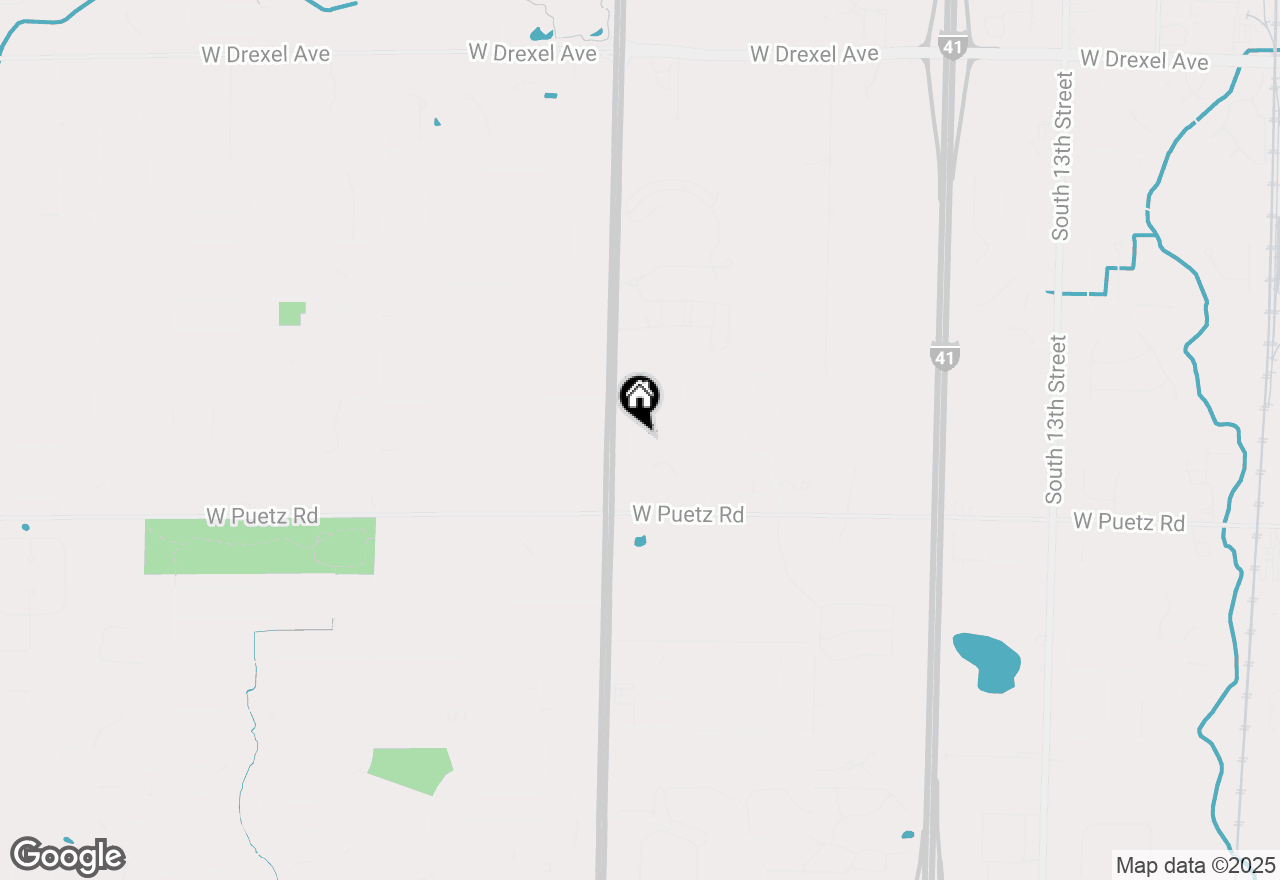 Map of 2639 W Honadel Blvd, Oak Creek, WI 53154