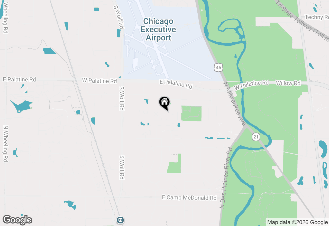 Map of (Address confidential), Prospect Heights, Illinois 60070