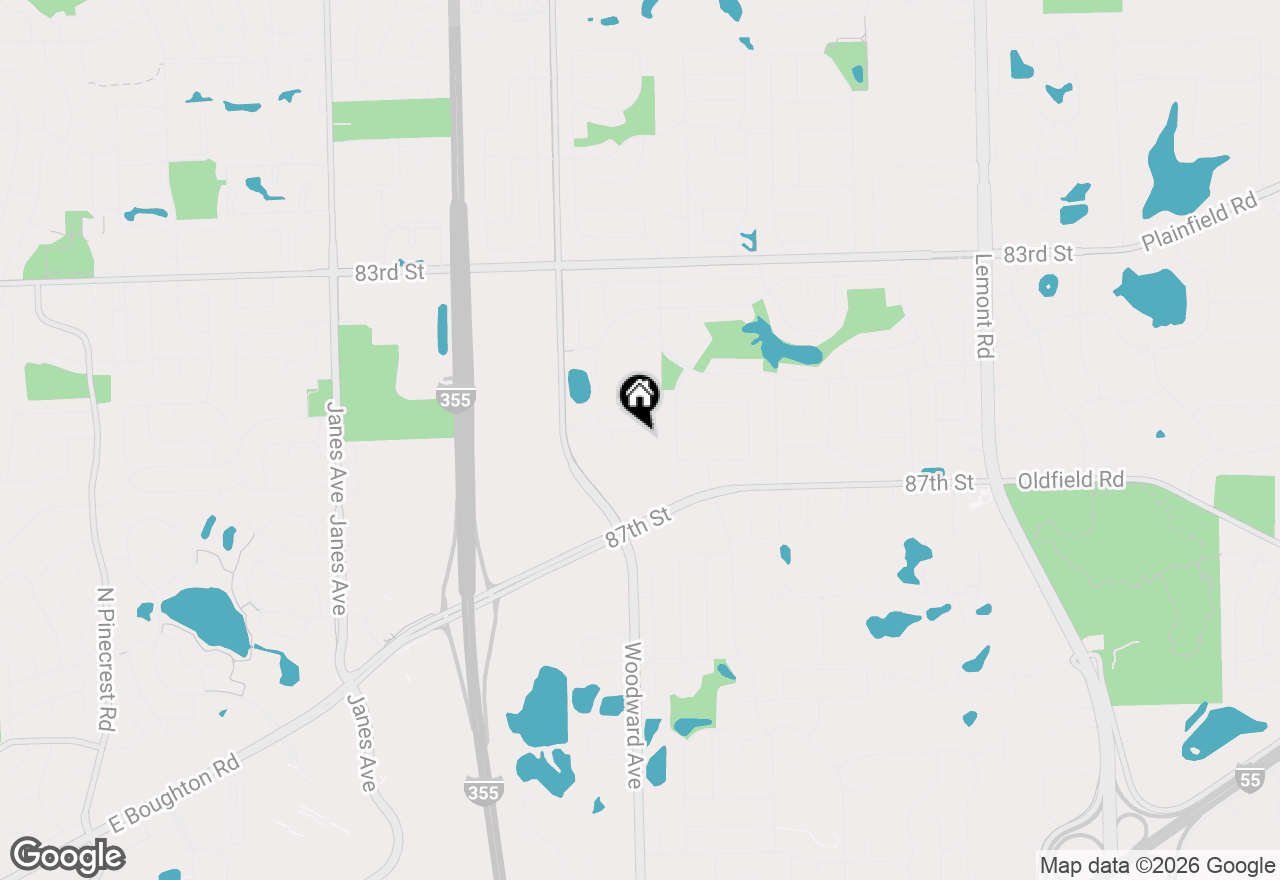 Map of 8539 Sperry Court, Woodridge, IL 60517