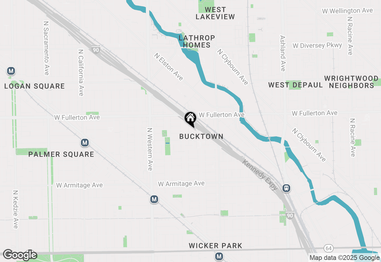 Map of 2318 N Hamilton Avenue #2, Chicago, IL 60647