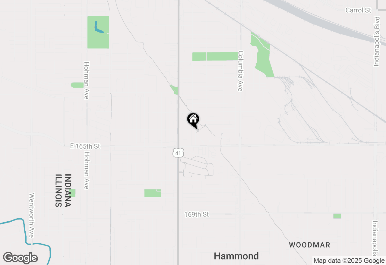 Map of 6408 Woodward Avenue, Hammond, IN 46324
