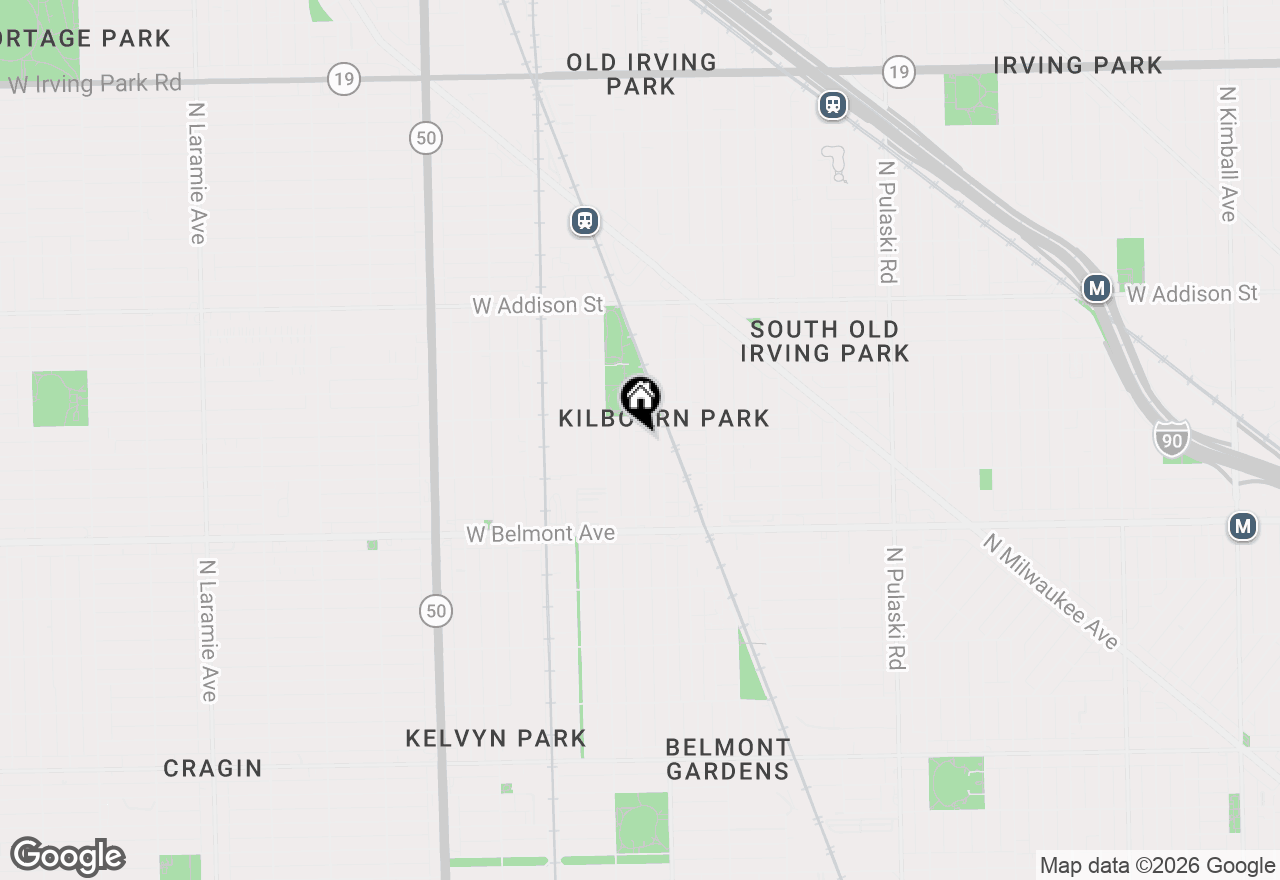 Map of 3335 N Kenneth Avenue #G, Chicago, IL 60641