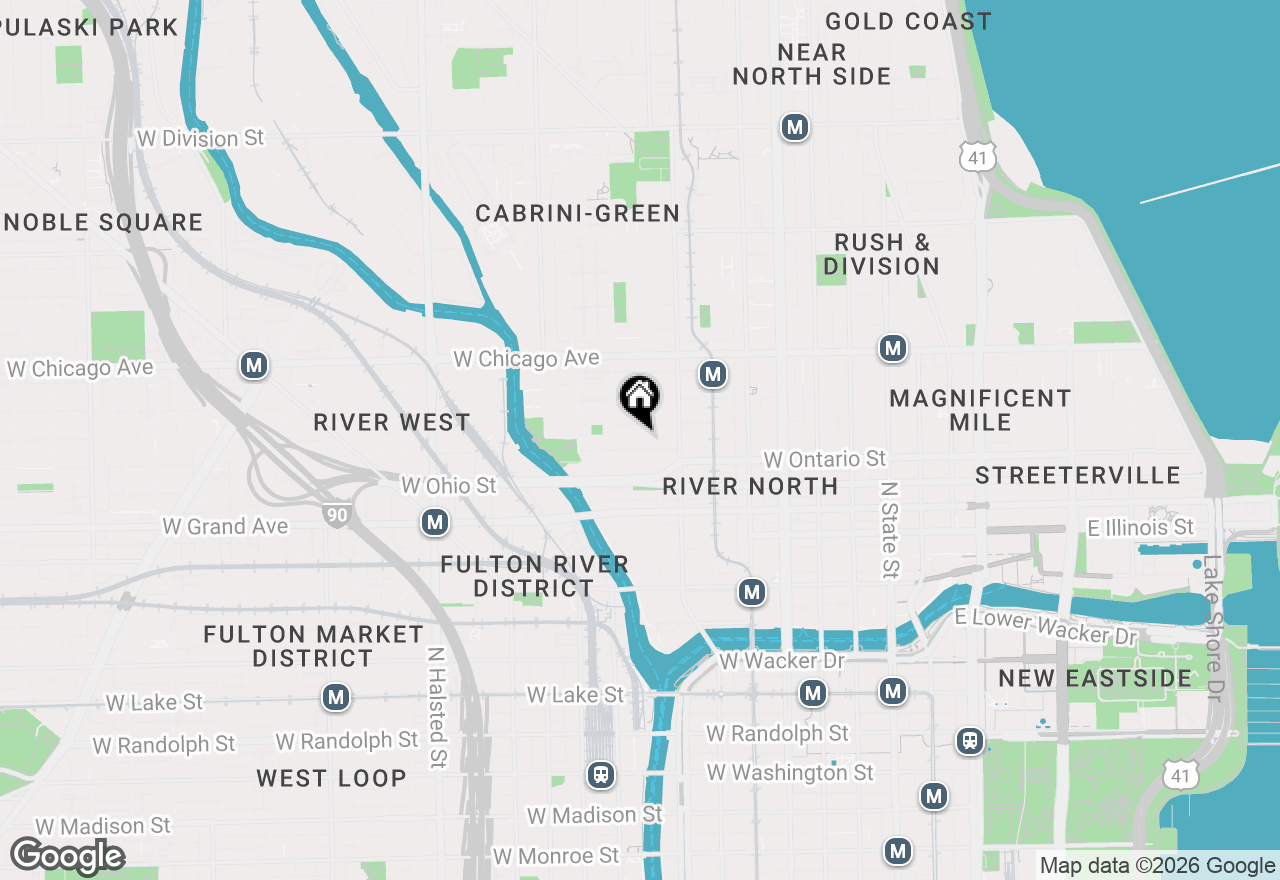 Map of 375 W Erie Street #323, Chicago, IL 60654
