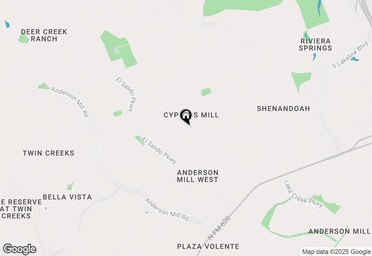 Map of 2713 Oakwood Glen Dr, Cedar Park, TX 78613