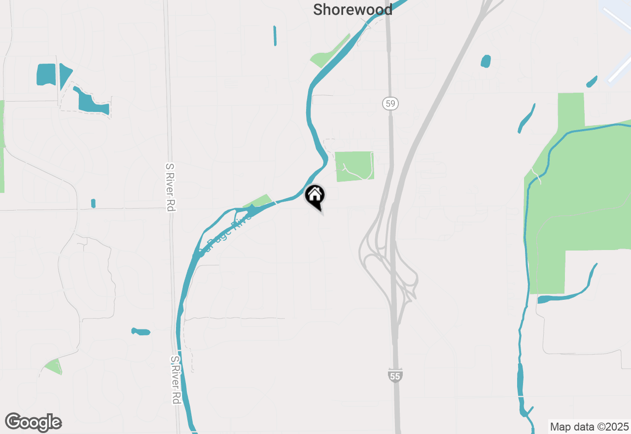 Map of 20718 S Sarver Drive, Shorewood, IL 60404