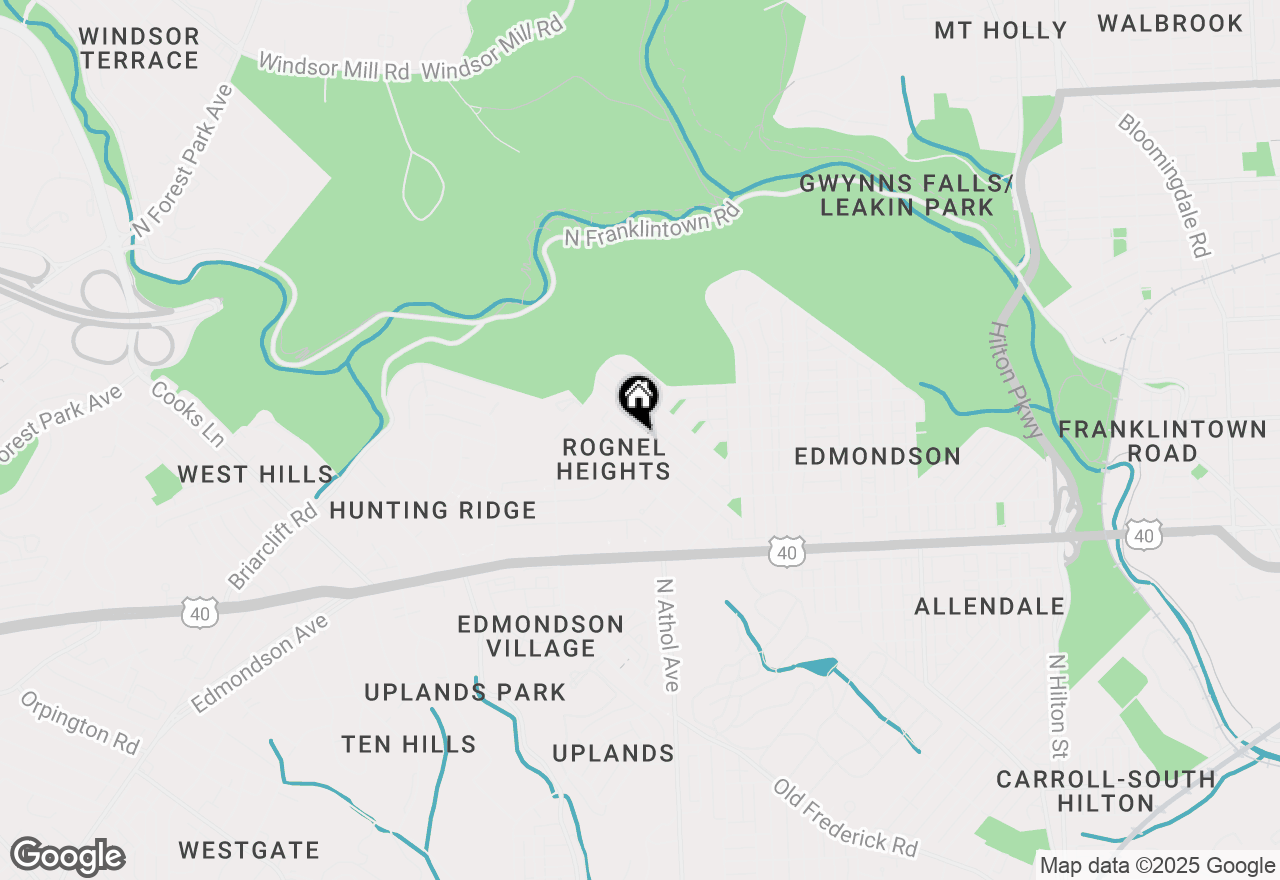 Map of 1024 Wicklow Road, Baltimore, MD 21229