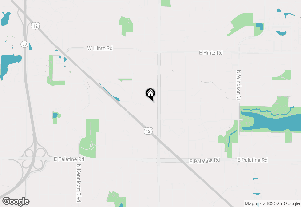 Map of 11 E Appletree Lane, Arlington Heights, IL 60004