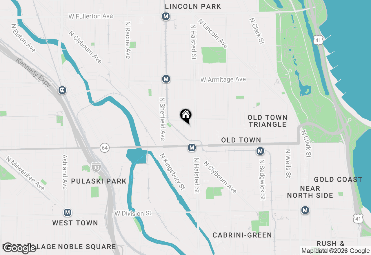 Map of 1704 N Dayton Street, Chicago, IL 60614