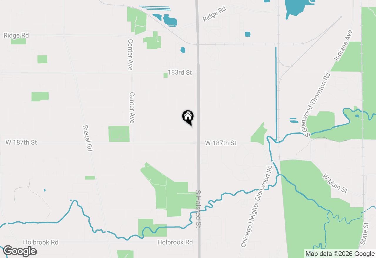 Map of 1033 W Ohio Street, Glenwood, IL 60425