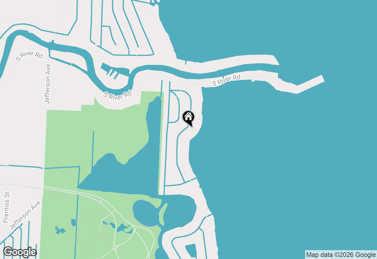Map of 39173 Lakeshore Drive, Harrison Township, MI 48045