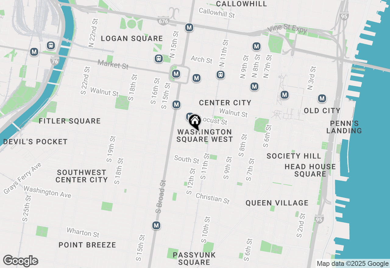Map of 302 S Fawn Street, Philadelphia, PA 19107
