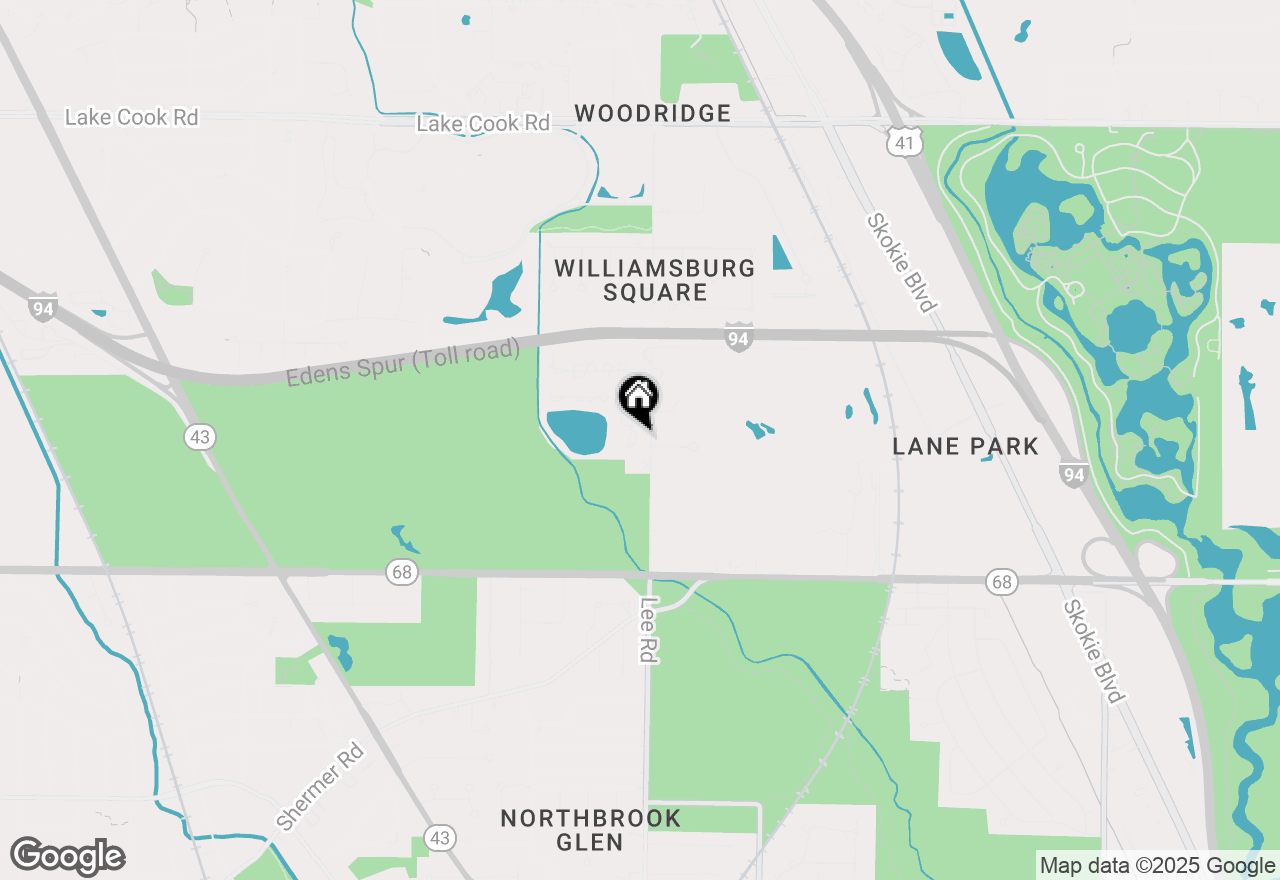 Map of 533 Waters Edge Court, Northbrook, IL 60062