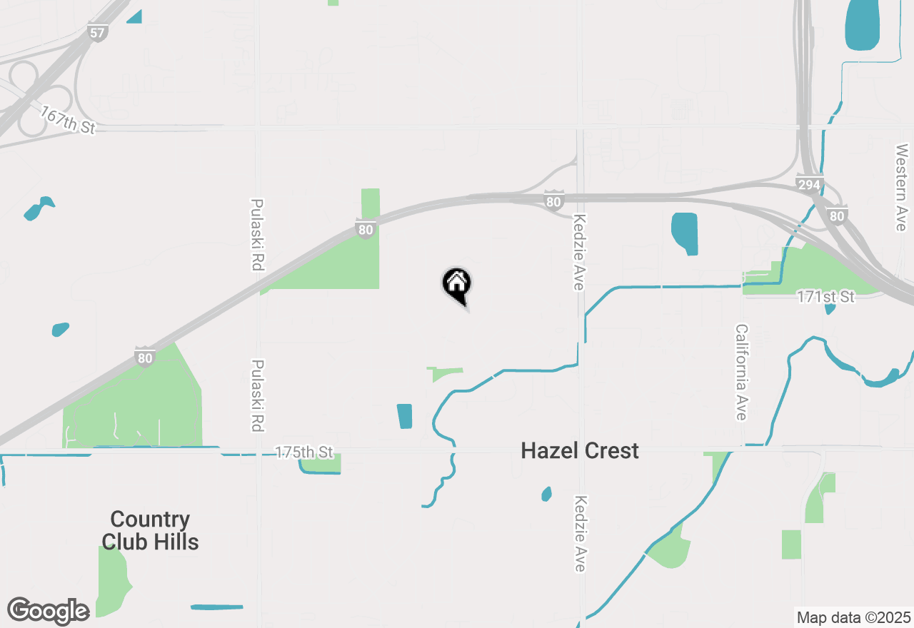 Map of 3500 Maple Lane, Hazel Crest, IL 60429