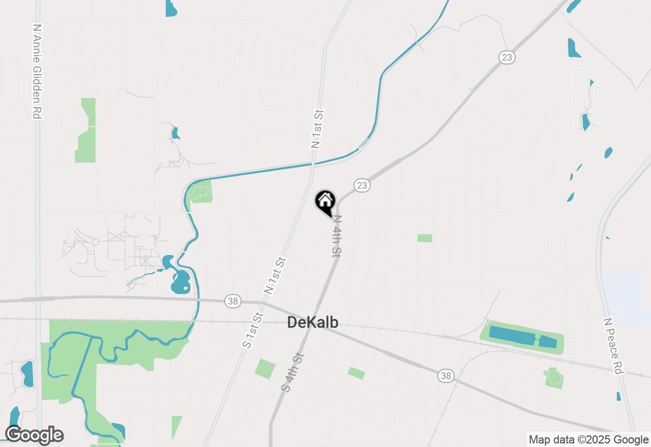 Map of (Address confidential), Dekalb, Illinois 60115