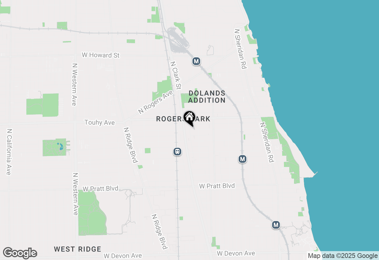 Map of 1358.5 W Estes Avenue #2W, Chicago, IL 60626