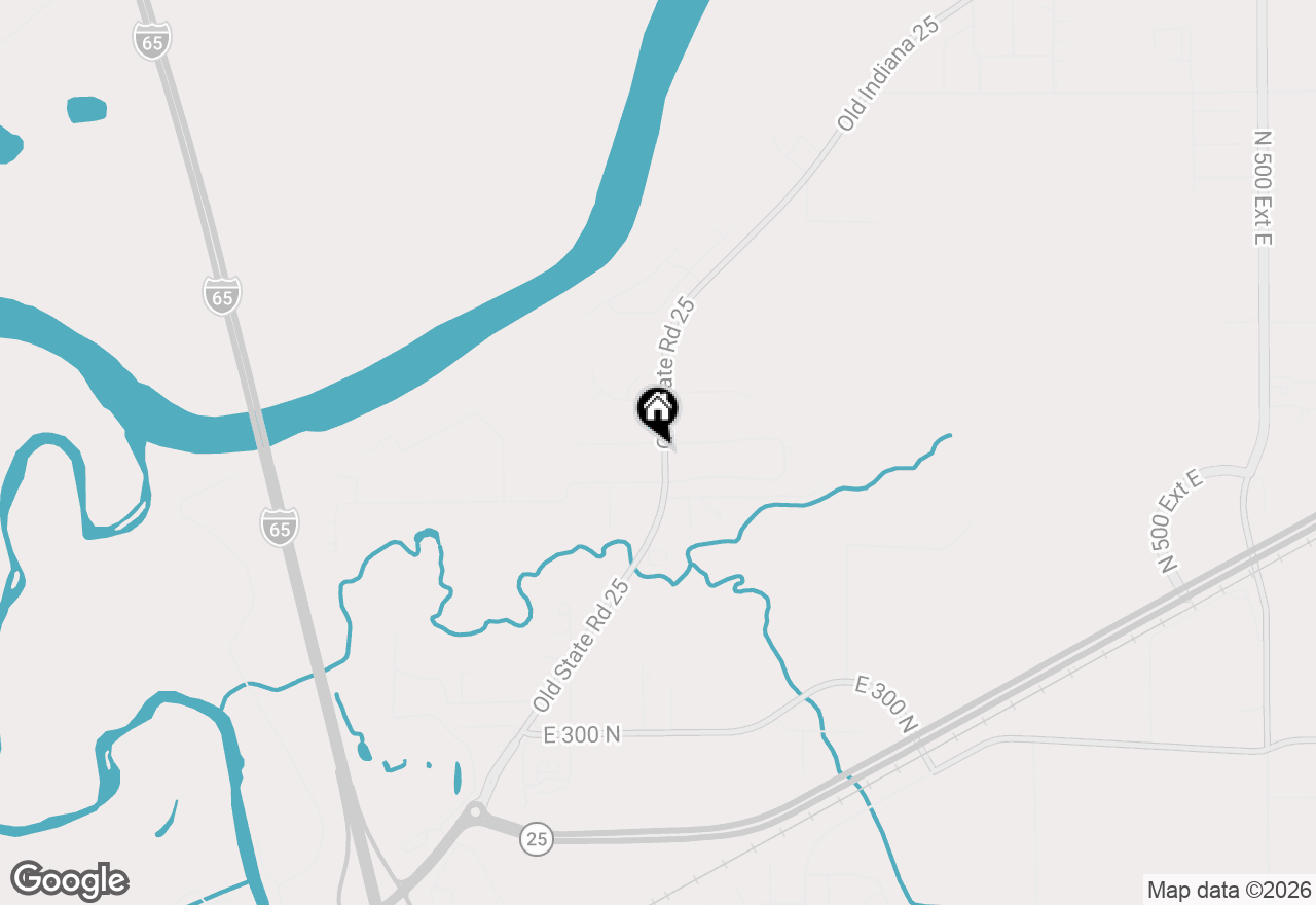 Map of 3636 Old State Road 25 N, Lafayette, IN 47905