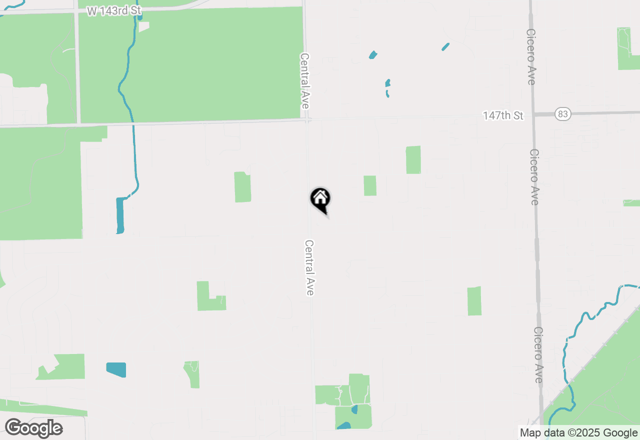 Map of 15031 Sunset Avenue, Oak Forest, IL 60452