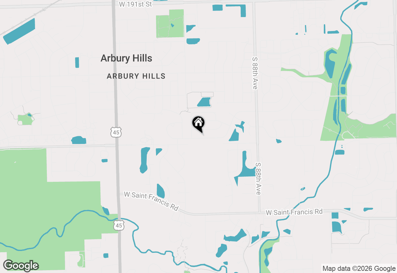 Map of 9118 Glenshire Street, Tinley Park, IL 60487