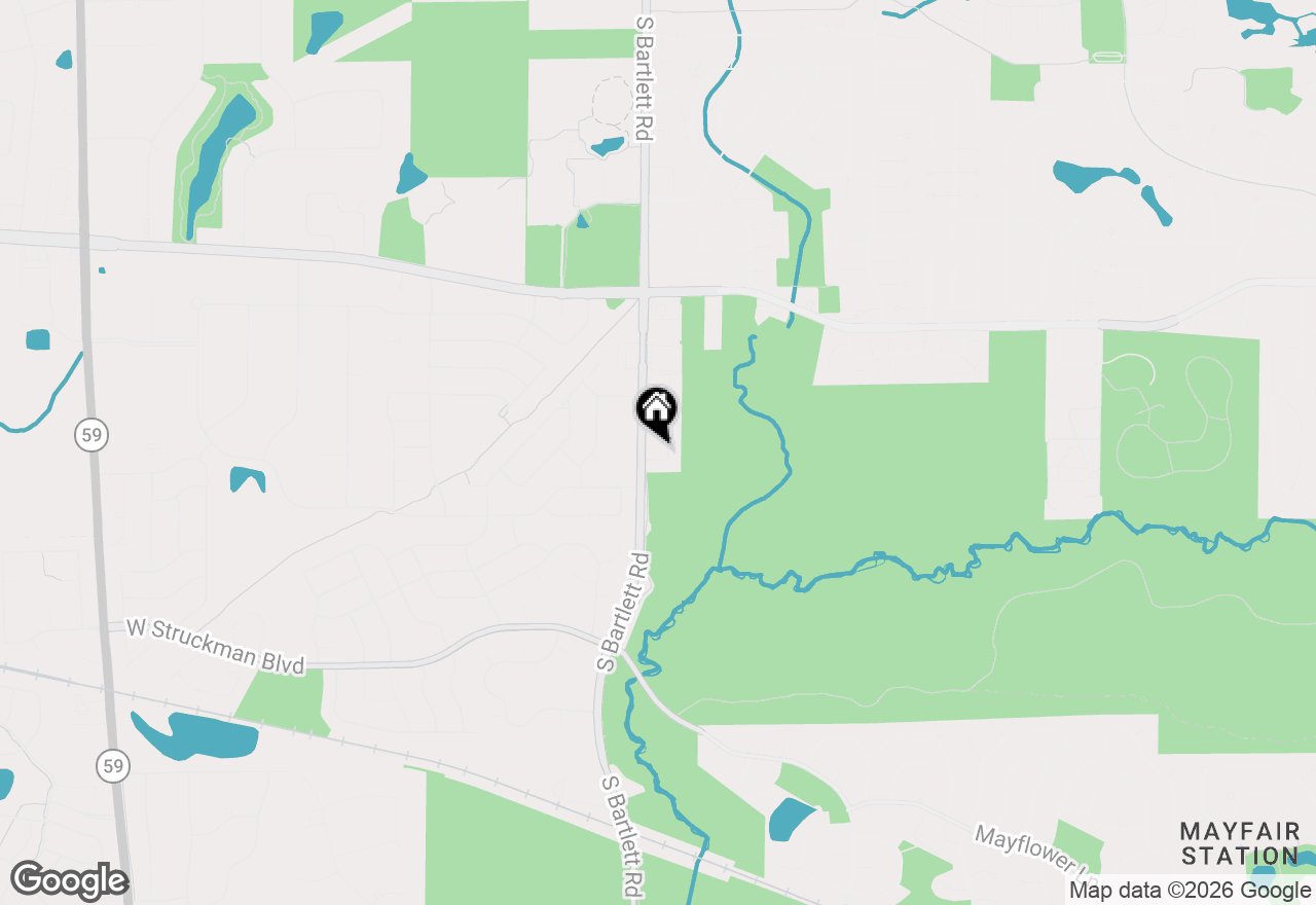 Map of 176 Partridge Lane, Bartlett, IL 60103