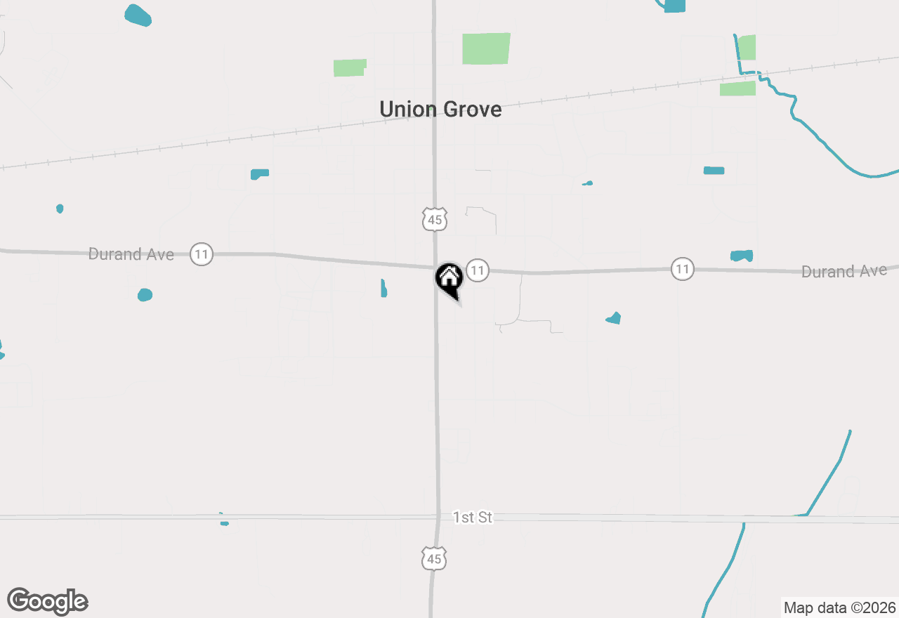 Map of 1624 State St, Union Grove, WI 53182
