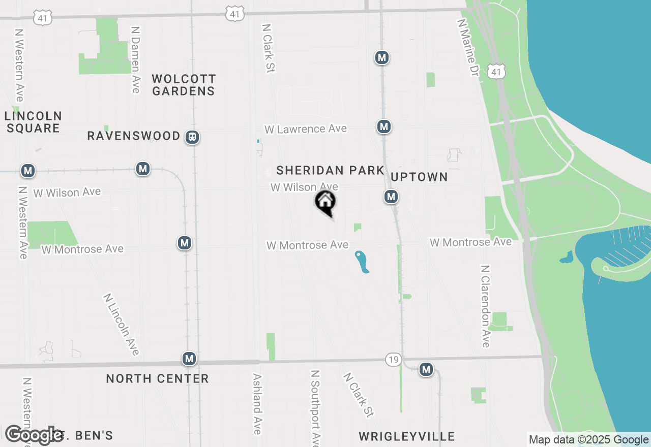 Map of 4449 N Beacon Street #1N, Chicago, IL 60640