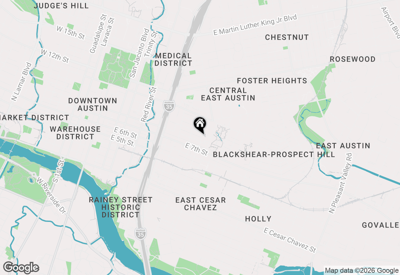 Map of 806 E Lydia St, Austin, TX 78702
