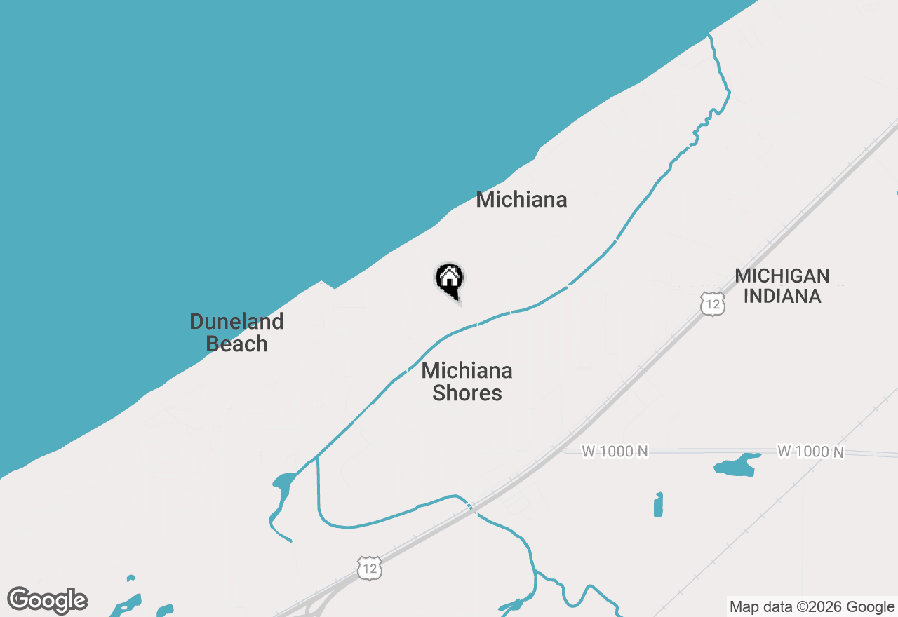 Map of 3809 Manawa Lane, Michiana Shores, IN 46360